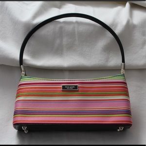 Striped kate spade small bag